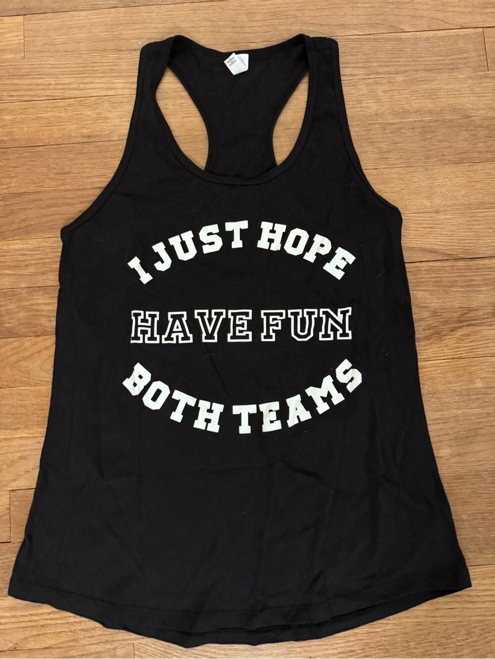 Ideal T by Next Level Women's Black Graphic Racerback Tank Top - Size XL
b23